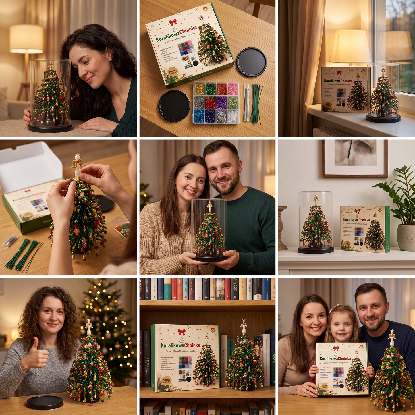 Zestaw DIY Koralikowa Choinka